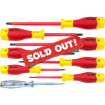 8pcs VDE Power Insulated 1000V Flat Phillips Handle Screwdrivers Set
